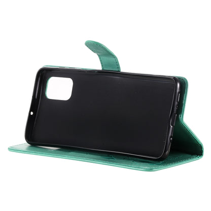 For Samsung Galaxy M51 Cat Bee Embossing Pattern Shockproof Horizontal Flip Leather Case with Holder & Card Slots & Wallet(Green) by buy2fix