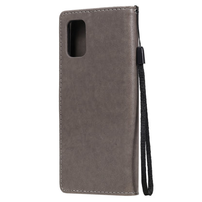 For Samsung Galaxy M51 Cat Bee Embossing Pattern Shockproof Horizontal Flip Leather Case with Holder & Card Slots & Wallet(Grey) by buy2fix