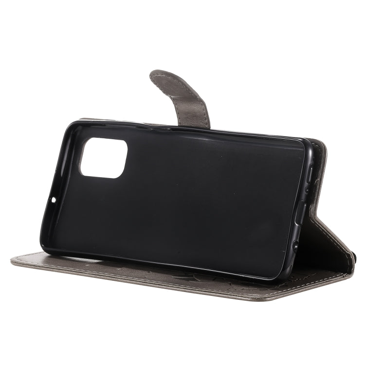 For Samsung Galaxy M51 Cat Bee Embossing Pattern Shockproof Horizontal Flip Leather Case with Holder & Card Slots & Wallet(Grey) by buy2fix