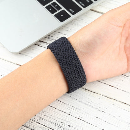 Mixed Color Nylon Braided Single Loop Watch Band For Apple Watch Series 7 41mm / 6 & SE & 5 & 4 40mm / 3 & 2 & 1 38mm, Size:L(Charcoal) by buy2fix