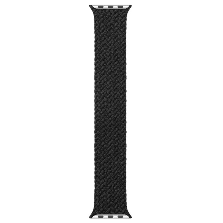 Mixed Color Nylon Braided Single Loop Watch Band For Apple Watch Series 7 45mm / 6 & SE & 5 & 4 44mm / 3 & 2 & 1 42mm, Size:S(Charcoal) by buy2fix