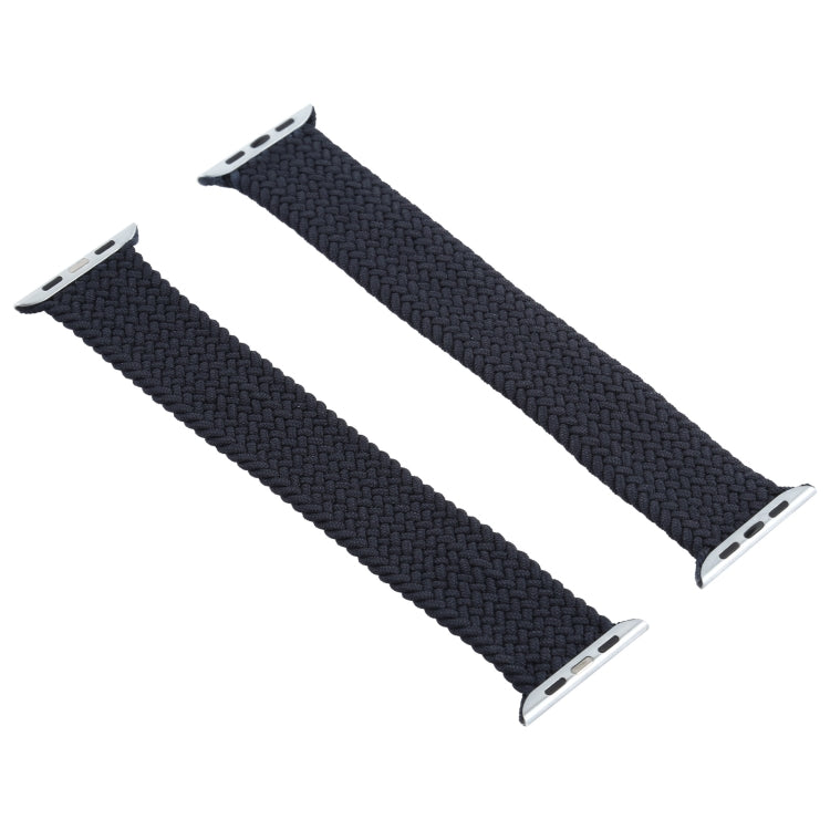 Mixed Color Nylon Braided Single Loop Watch Band For Apple Watch Series 7 45mm / 6 & SE & 5 & 4 44mm / 3 & 2 & 1 42mm, Size:M(Charcoal) by buy2fix