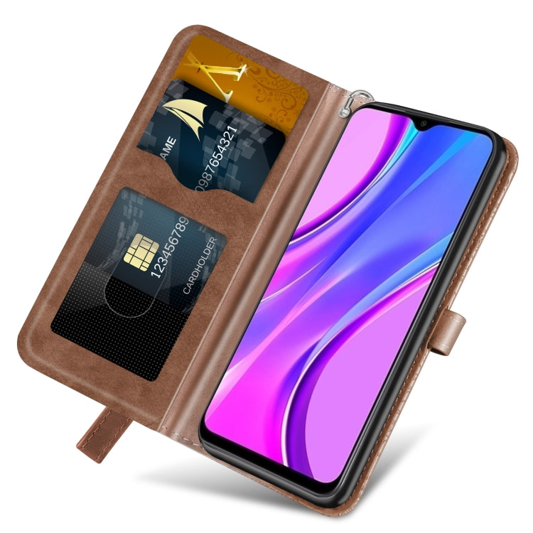 For Xiaomi Redmi 9A Life of Tree Embossing Pattern Horizontal Flip Leather Case with Holder & Card Slot & Wallet & Photo Frame & Lanyard(Brown) - Xiaomi Cases by buy2fix | Online Shopping UK | buy2fix
