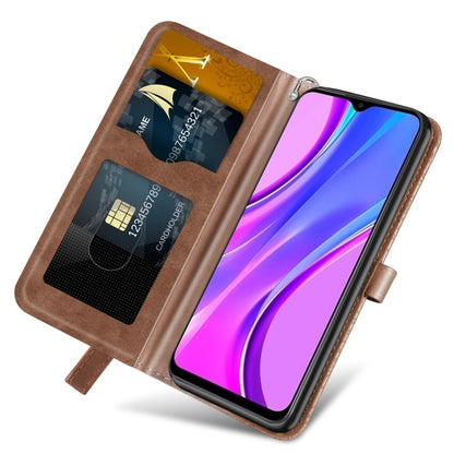 For Xiaomi Redmi 9A Life of Tree Embossing Pattern Horizontal Flip Leather Case with Holder & Card Slot & Wallet & Photo Frame & Lanyard(Brown) - Xiaomi Cases by buy2fix | Online Shopping UK | buy2fix