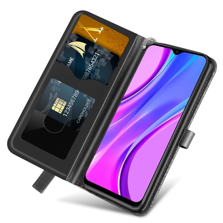 For Xiaomi Redmi 9C Life of Tree Embossing Pattern Horizontal Flip Leather Case with Holder & Card Slot & Wallet & Photo Frame & Lanyard(Black) - Xiaomi Cases by buy2fix | Online Shopping UK | buy2fix