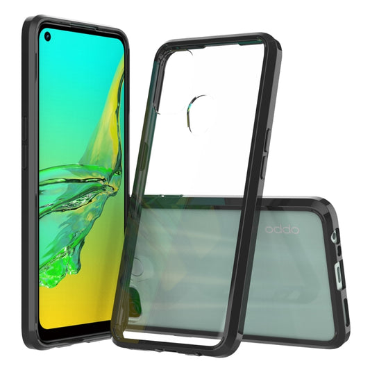 For OPPO A53 Shockproof Scratchproof TPU + Acrylic Protective Case(Black) - OPPO Cases by buy2fix | Online Shopping UK | buy2fix
