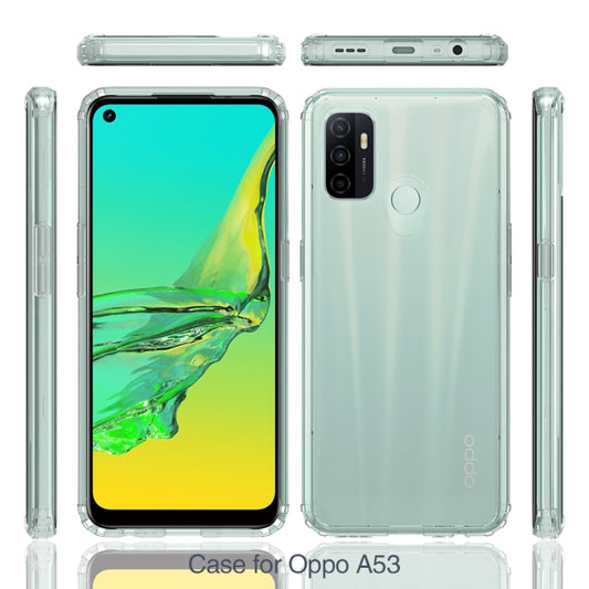 For OPPO A53 Shockproof Scratchproof TPU + Acrylic Protective Case(Black) - OPPO Cases by buy2fix | Online Shopping UK | buy2fix