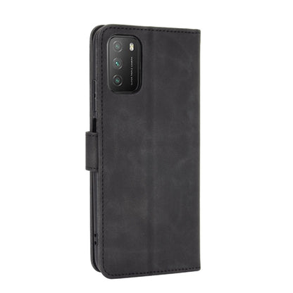 For Xiaomi Poco M3 Solid Color Skin Feel Magnetic Buckle Horizontal Flip Calf Texture PU Leather Case with Holder & Card Slots & Wallet(Black) - Xiaomi Cases by buy2fix | Online Shopping UK | buy2fix