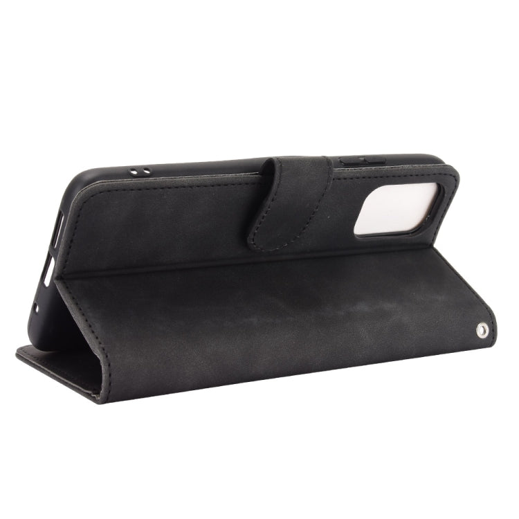 For Xiaomi Poco M3 Solid Color Skin Feel Magnetic Buckle Horizontal Flip Calf Texture PU Leather Case with Holder & Card Slots & Wallet(Black) - Xiaomi Cases by buy2fix | Online Shopping UK | buy2fix