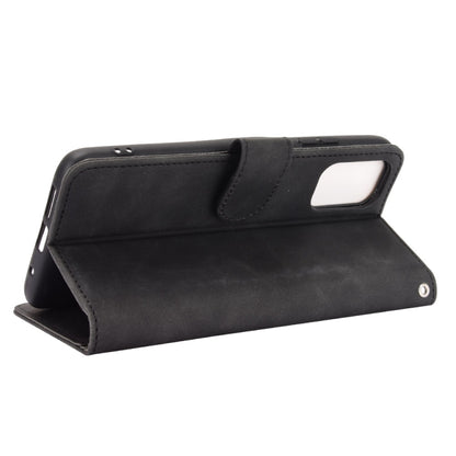 For Xiaomi Poco M3 Solid Color Skin Feel Magnetic Buckle Horizontal Flip Calf Texture PU Leather Case with Holder & Card Slots & Wallet(Black) - Xiaomi Cases by buy2fix | Online Shopping UK | buy2fix