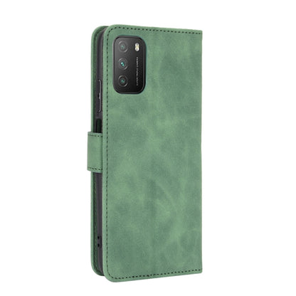 For Xiaomi Poco M3 Solid Color Skin Feel Magnetic Buckle Horizontal Flip Calf Texture PU Leather Case with Holder & Card Slots & Wallet(Green) - Xiaomi Cases by buy2fix | Online Shopping UK | buy2fix