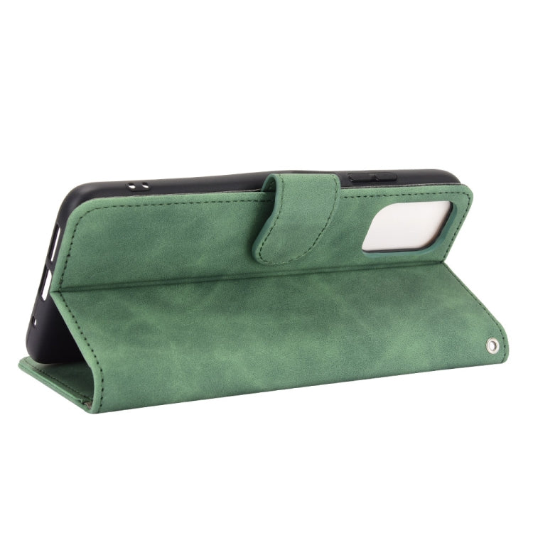For Xiaomi Poco M3 Solid Color Skin Feel Magnetic Buckle Horizontal Flip Calf Texture PU Leather Case with Holder & Card Slots & Wallet(Green) - Xiaomi Cases by buy2fix | Online Shopping UK | buy2fix