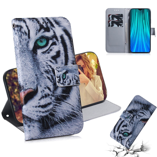 For Xiaomi Redmi Note 8 Pro Painting Pattern Coloured Drawing Horizontal Flip Leather Case with Holder & Card Slots & Wallet(Tiger) - Xiaomi Cases by buy2fix | Online Shopping UK | buy2fix