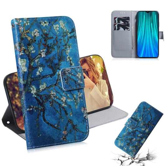 For Xiaomi Redmi Note 8 Pro Painting Pattern Coloured Drawing Horizontal Flip Leather Case with Holder & Card Slots & Wallet(Apricot Flower) - Xiaomi Cases by buy2fix | Online Shopping UK | buy2fix