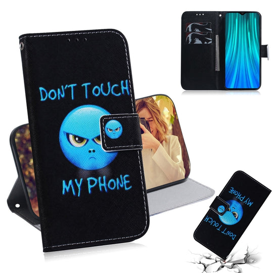 For Xiaomi Redmi Note 8 Pro Painting Pattern Coloured Drawing Horizontal Flip Leather Case with Holder & Card Slots & Wallet(Anger)