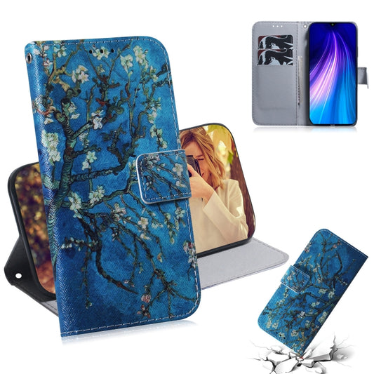 For Xiaomi Redmi Note 8 Painting Pattern Coloured Drawing Horizontal Flip Leather Case with Holder & Card Slots & Wallet(Apricot Flower) - Xiaomi Cases by buy2fix | Online Shopping UK | buy2fix