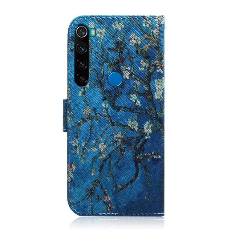 For Xiaomi Redmi Note 8 Painting Pattern Coloured Drawing Horizontal Flip Leather Case with Holder & Card Slots & Wallet(Apricot Flower) - Xiaomi Cases by buy2fix | Online Shopping UK | buy2fix