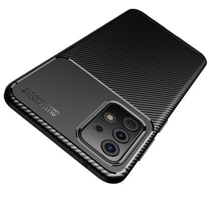 For Samsung Galaxy A52 5G / 4G Carbon Fiber Texture Shockproof TPU Case(Black) - Galaxy Phone Cases by buy2fix | Online Shopping UK | buy2fix