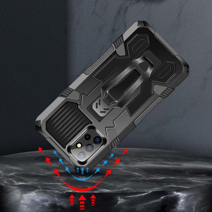 For Samsung Galaxy A52 5G Armor Warrior Shockproof PC + TPU Protective Case(Royal Blue) by buy2fix