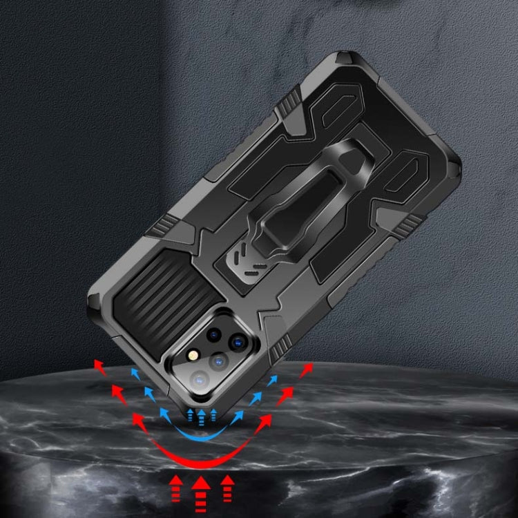 For Samsung Galaxy A72 5G Armor Warrior Shockproof PC + TPU Protective Case(Black) by buy2fix