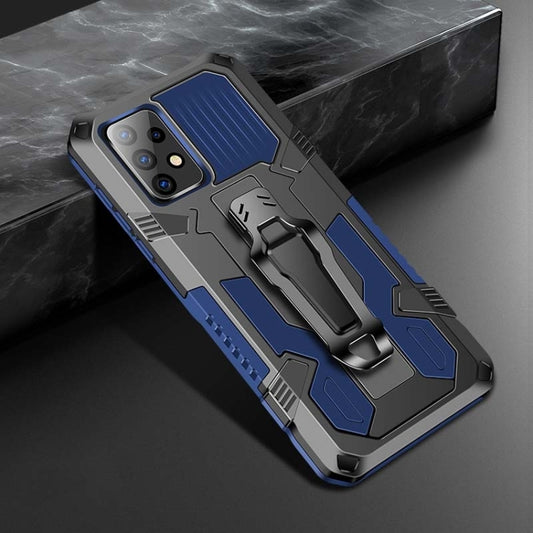 For Samsung Galaxy A72 5G Armor Warrior Shockproof PC + TPU Protective Case(Royal Blue) by buy2fix