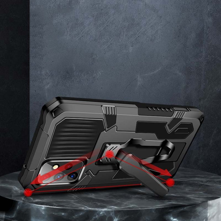 For Samsung Galaxy A72 5G Armor Warrior Shockproof PC + TPU Protective Case(Grey) by buy2fix