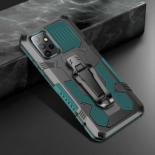 For Samsung Galaxy A72 5G Armor Warrior Shockproof PC + TPU Protective Case(Army Green) - Galaxy Phone Cases by buy2fix | Online Shopping UK | buy2fix