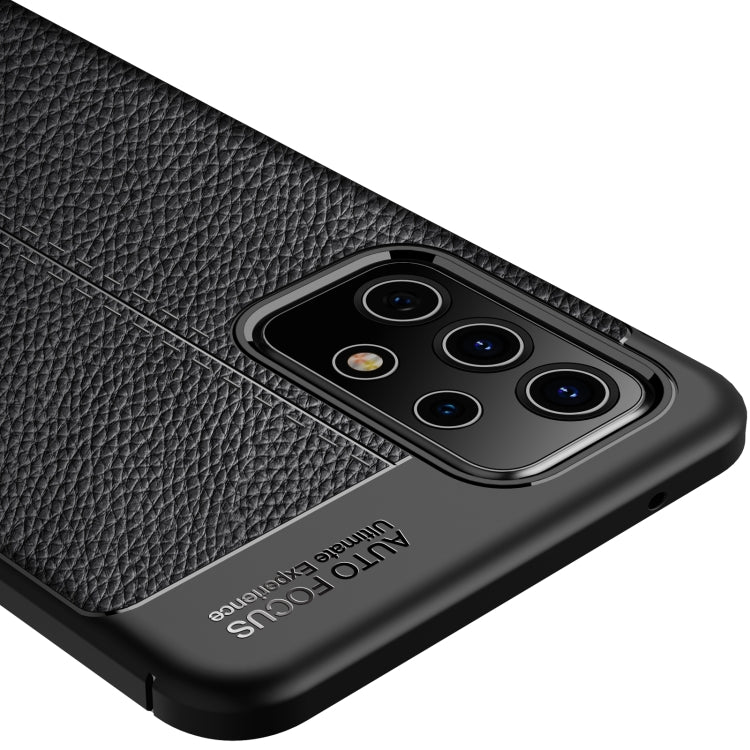 For Samsung Galaxy A52 5G / 4G Litchi Texture TPU Shockproof Case(Black) by buy2fix