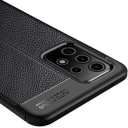 For Samsung Galaxy A52 5G / 4G Litchi Texture TPU Shockproof Case(Black) by buy2fix