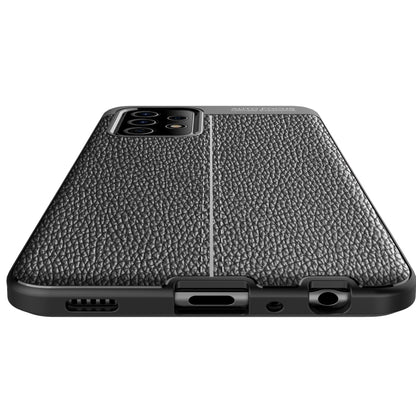 For Samsung Galaxy A52 5G / 4G Litchi Texture TPU Shockproof Case(Black) by buy2fix