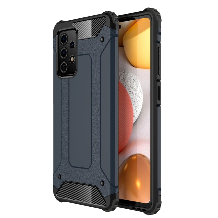 For Samsung Galaxy A72 5G / 4G Magic Armor TPU + PC Combination Case(Navy Blue) by buy2fix