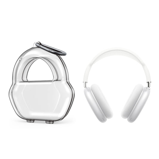 PP Jelly Color Headphone Protective Case for AirPods Max, with Hook(White) - For AirPods Max by buy2fix | Online Shopping UK | buy2fix
