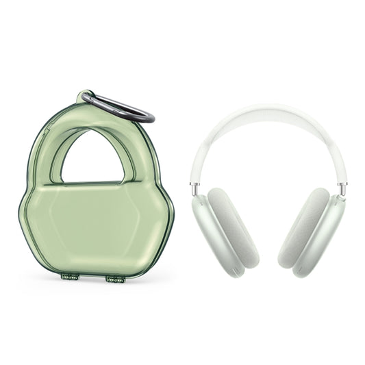 PP Jelly Color Headphone Protective Case for AirPods Max, with Hook(Green) - For AirPods Max by buy2fix | Online Shopping UK | buy2fix