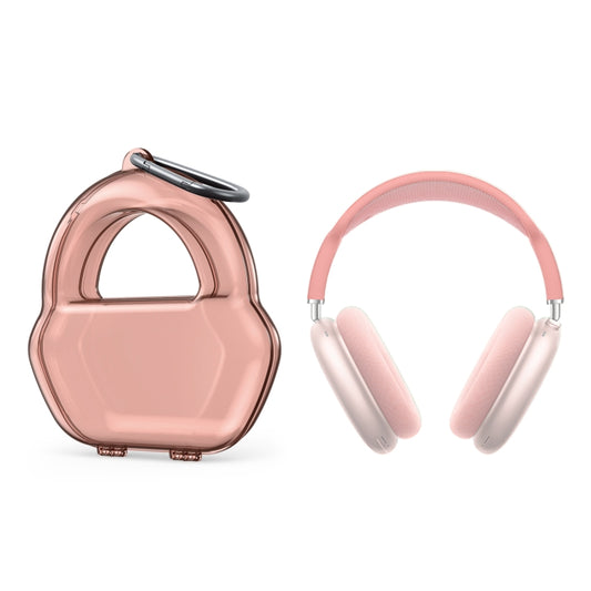 PP Jelly Color Headphone Protective Case for AirPods Max, with Hook(Red) - For AirPods Max by buy2fix | Online Shopping UK | buy2fix