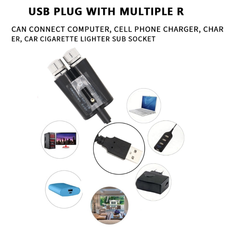 Car Two-color USB Star Dome Light Atmosphere Laser Projection Decorative Light, Constantly Bright Version(Red Blue) by buy2fix