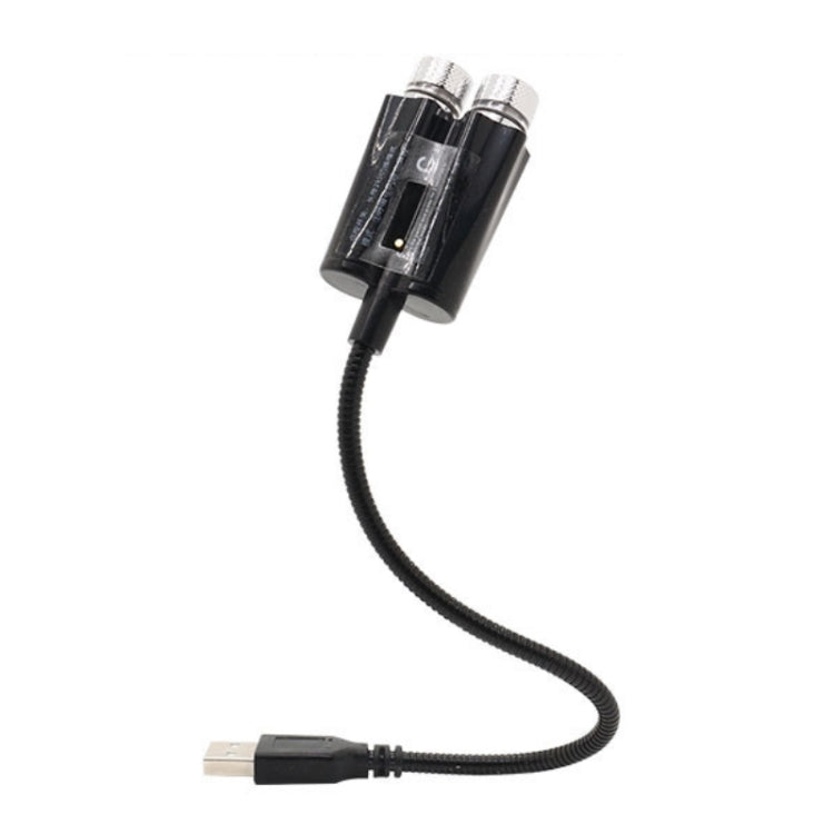 Car Two-color USB Star Dome Light Atmosphere Laser Projection Decorative Light, Constantly Bright Version(Red Green) by buy2fix