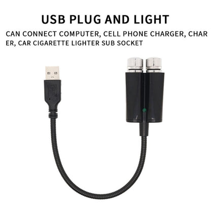 Car Two-color USB Star Dome Light Atmosphere Laser Projection Decorative Light, Constantly Bright Version(Red Green) by buy2fix