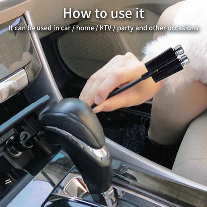 Car Two-color USB Star Dome Light Atmosphere Laser Projection Decorative Light, Constantly Bright Version(Red Green) by buy2fix