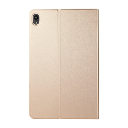 For Lenovo Tab P11 (TB-J606F) Voltage Craft Texture TPU Horizontal Flip Protective Case with Holder(Gold) - Lenovo by buy2fix | Online Shopping UK | buy2fix