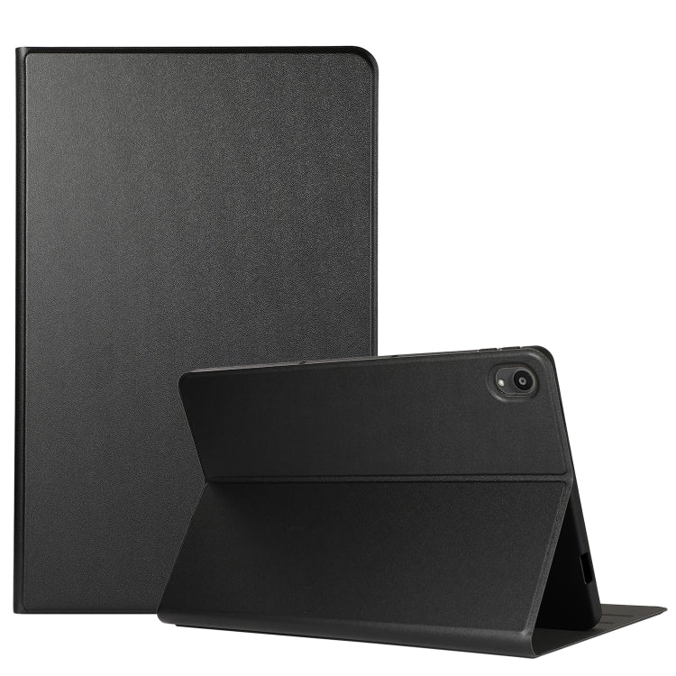 For Lenovo Tab P11 (TB-J606F) Voltage Craft Texture TPU Horizontal Flip Protective Case with Holder(Black) - Lenovo by buy2fix | Online Shopping UK | buy2fix