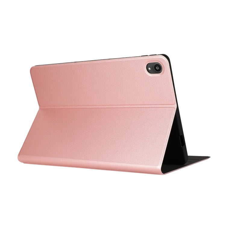 For Lenovo Tab P11 (TB-J606F) Voltage Craft Texture TPU Horizontal Flip Protective Case with Holder(Rose Gold) - Lenovo by buy2fix | Online Shopping UK | buy2fix