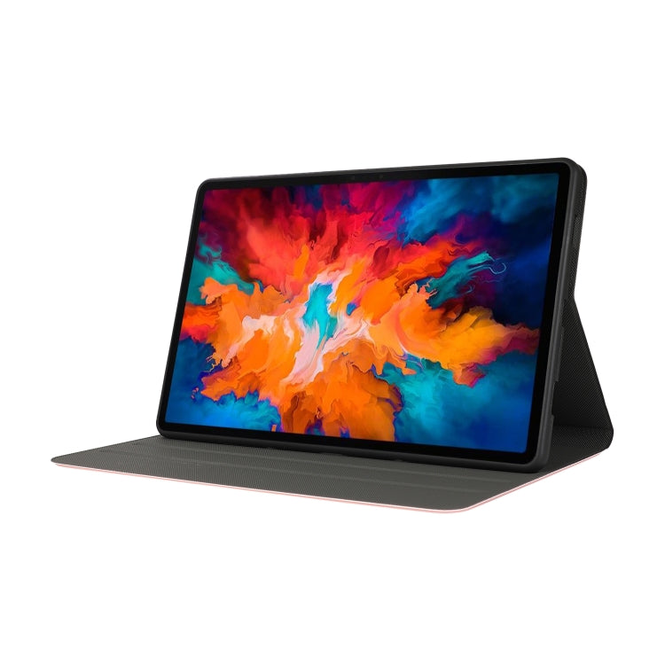 For Lenovo Tab P11 (TB-J606F) Voltage Craft Texture TPU Horizontal Flip Protective Case with Holder(Rose Gold) - Lenovo by buy2fix | Online Shopping UK | buy2fix
