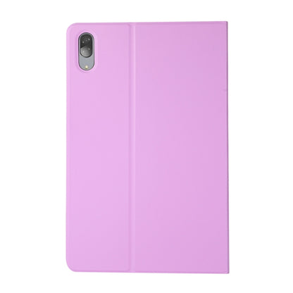 For Lenovo Tab P11 Pro (TB-XJ706F) Voltage Craft Texture TPU Horizontal Flip Protective Case with Holder(Purple) - Lenovo by buy2fix | Online Shopping UK | buy2fix