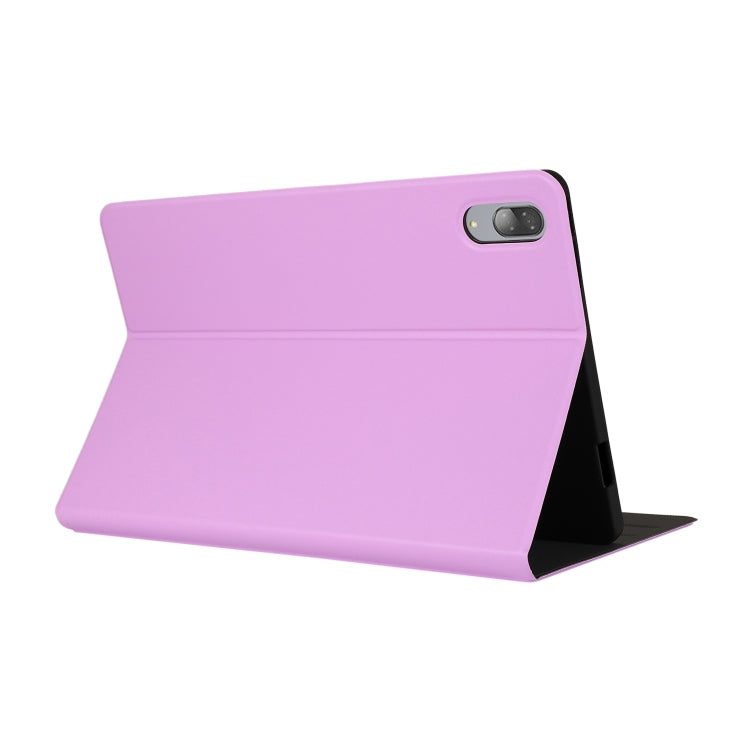 For Lenovo Tab P11 Pro (TB-XJ706F) Voltage Craft Texture TPU Horizontal Flip Protective Case with Holder(Purple) - Lenovo by buy2fix | Online Shopping UK | buy2fix