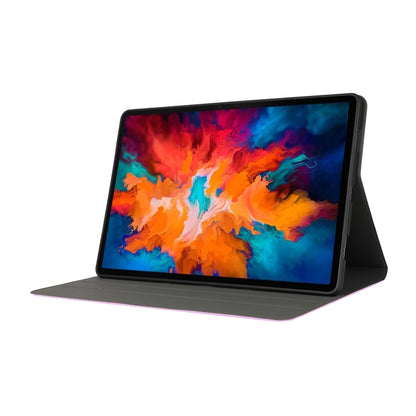 For Lenovo Tab P11 Pro (TB-XJ706F) Voltage Craft Texture TPU Horizontal Flip Protective Case with Holder(Purple) - Lenovo by buy2fix | Online Shopping UK | buy2fix
