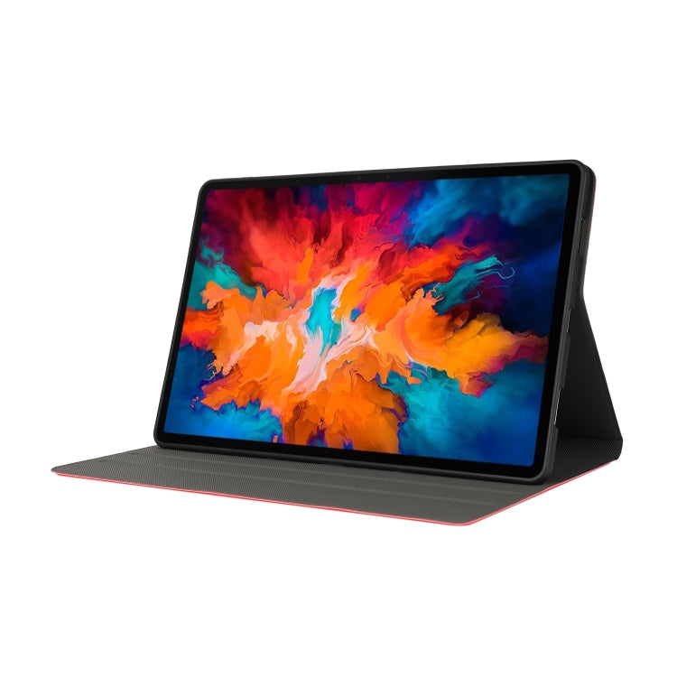 For Lenovo Tab P11 Pro (TB-XJ706F) Voltage Craft Texture TPU Horizontal Flip Protective Case with Holder(Red) - Lenovo by buy2fix | Online Shopping UK | buy2fix