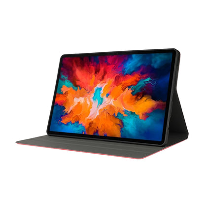 For Lenovo Tab P11 Pro (TB-XJ706F) Voltage Craft Texture TPU Horizontal Flip Protective Case with Holder(Red) - Lenovo by buy2fix | Online Shopping UK | buy2fix