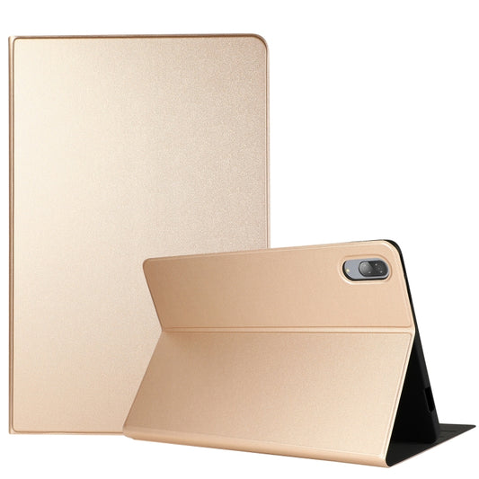 For Lenovo Tab P11 Pro (TB-XJ706F) Voltage Craft Texture TPU Horizontal Flip Protective Case with Holder(Gold) - Lenovo by buy2fix | Online Shopping UK | buy2fix