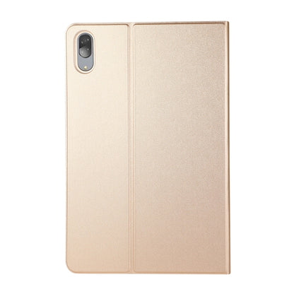 For Lenovo Tab P11 Pro (TB-XJ706F) Voltage Craft Texture TPU Horizontal Flip Protective Case with Holder(Gold) - Lenovo by buy2fix | Online Shopping UK | buy2fix