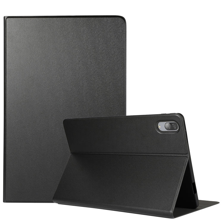 For Lenovo Tab P11 Pro (TB-XJ706F) Voltage Craft Texture TPU Horizontal Flip Protective Case with Holder(Black) - Lenovo by buy2fix | Online Shopping UK | buy2fix